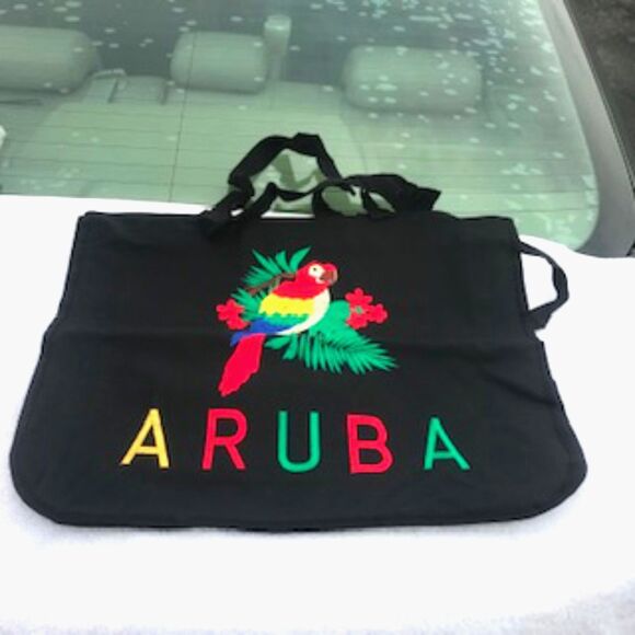 Souvenir Tote Bag . Aruba Beach Tote . Vacation Tote Many Uses - Picture 1 of 3